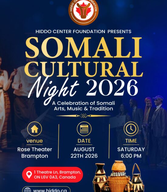 Preserving Heritage: Hiddo Center Foundation Announces Somali Cultural Night 2026